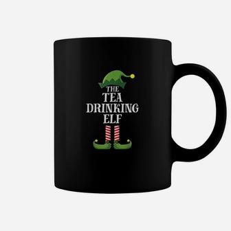 Tea Drinking Elf Matching Family Group Christmas Party Coffee Mug - Seseable