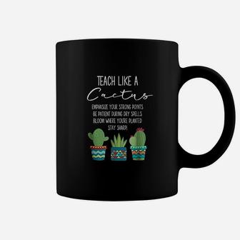 Teach Like A Cactus Teacher Back To School Coffee Mug - Seseable