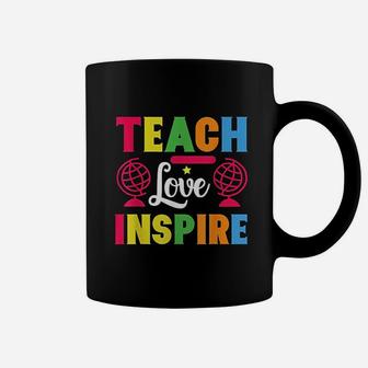 Teach Love Inspire Gift For Teacher Teacher Teaching Gift Coffee Mug - Seseable