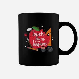 Teach Love Inspire Teacher Motivational Coffee Mug - Seseable