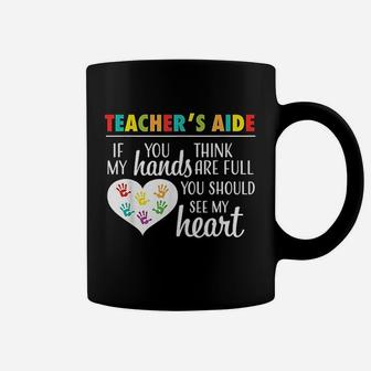 Teacher Aide Appreciation Cute Heart Coffee Mug - Seseable