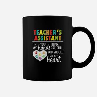 Teacher Assistant Cute Heart Quote Coffee Mug - Seseable
