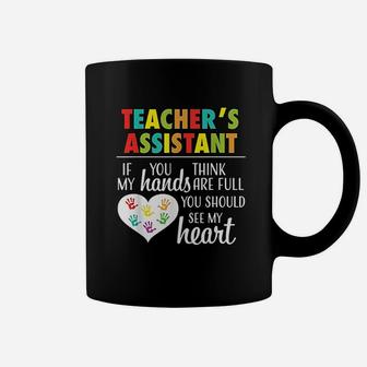 Teacher Assistant Cute Heart Quote Gift Coffee Mug - Seseable