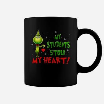 Teacher Grinch My Students Stole My Heart Coffee Mug - Seseable
