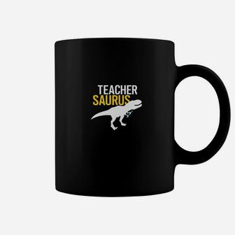 Teacher Saurus Funny Dinosaur Trex Gif Coffee Mug - Seseable