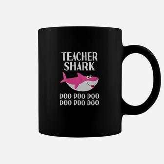 Teacher Shark Doo Women Teacher Appreciation Gift Last Day Coffee Mug - Seseable