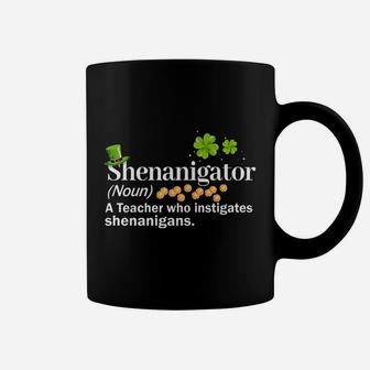 Teacher Shenanigator St Patricks Day Coffee Mug - Seseable