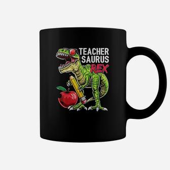 Teachersaurus Rex Teacher Dinosaur Back To School Gift Coffee Mug - Seseable