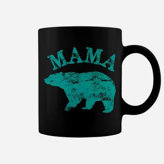 Teal Mama Bear Matching Brown Bear Family Pajama Coffee Mug - Seseable