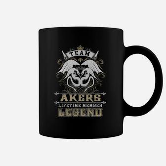 Team Akers Lifetime Member Legend -akers T Shirt Akers Hoodie Akers Family Akers Tee Akers Name Akers Lifestyle Akers Shirt Akers Names Coffee Mug - Seseable