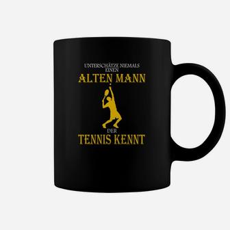 Tennis Kenner Alter Mann Tassen, Lustiges Herren Tassen - Seseable