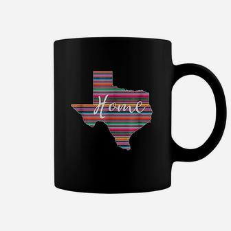 Texas Home Rustic Serape Print State Pride Coffee Mug - Seseable