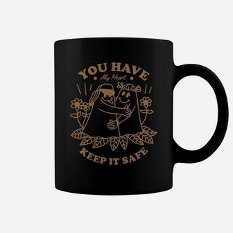 Thank You For Loving Me You Have My Heart Keep It Safe Coffee Mug - Seseable