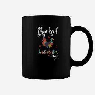 Thankful Kindergarten Turkeys Teacher Thanksgiving Coffee Mug - Seseable