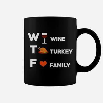 Thanksgiving Dinner Funny Men Gift Wine Turkey Family Coffee Mug - Seseable