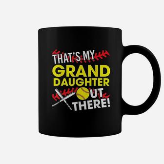 Thats My Grand Daughter Out There Funny Softball Grandma Coffee Mug - Seseable