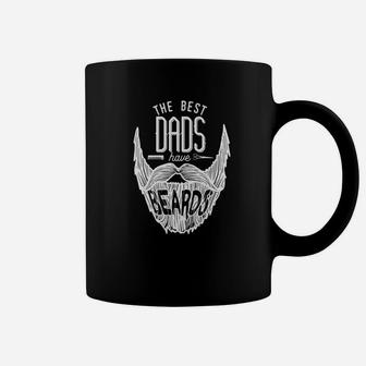 The Best Dads Have Beards Funny Beard Gifts For Men Coffee Mug - Seseable