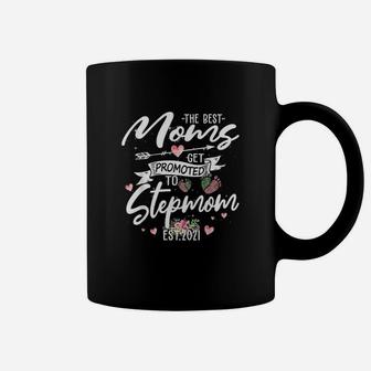 The Best Moms Get Promoted To Stepmom Est 2021 Coffee Mug - Seseable