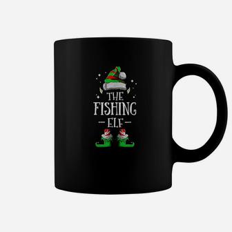 The Fishing Elf Matching Family Group Christmas Pajama Coffee Mug - Seseable