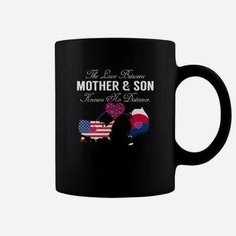 The Love Between Mother And Son - United States South Korea Coffee Mug - Seseable