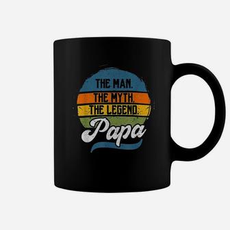 The Man The Myth The Legend Papa Fathers Day Gift Coffee Mug - Seseable