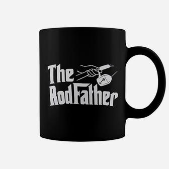The Rodfather Funny Fishing Rod Father Fish Pole Fisherman Joke Dad Grandpa Coffee Mug - Seseable