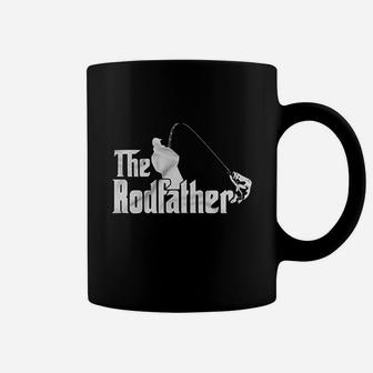 The Rodfather Godfather Parody Funny Retirement Fishing Humor Coffee Mug - Seseable