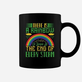 There Is A Rainbow Of Hope At The End Of Every Storm Coffee Mug - Seseable