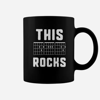 This Dad Rocks Guitar Chords Gift For Dad Coffee Mug - Seseable
