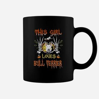 This Girl Loves Bull Terrier Halloween Coffee Mug - Seseable