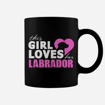 This Girl Loves Her Labrador Pug Dog Puppy Coffee Mug - Seseable