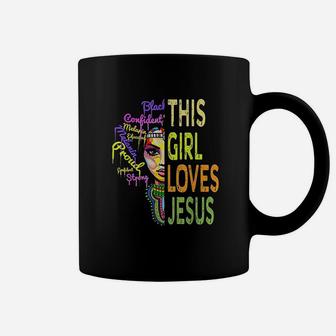 This Girl Loves Jesus African Christian Women Faith Coffee Mug - Seseable
