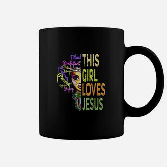 This Girl Loves Jesus African Christian Women Faith Coffee Mug - Seseable