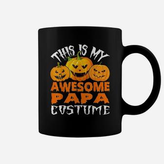 This Is My Awesome Papa Costume Funny Halloween Costume Coffee Mug - Seseable