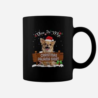 This Is My Christmas Pajama Chihuahua Dog Mom Dad Coffee Mug - Seseable