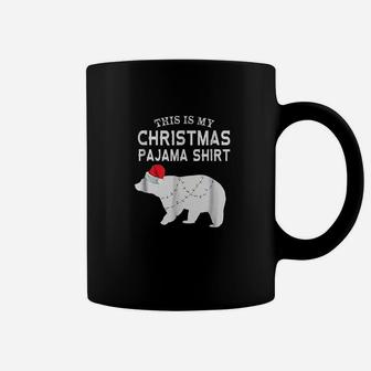This Is My Christmas Pajama Polar Bear Funny Coffee Mug - Seseable
