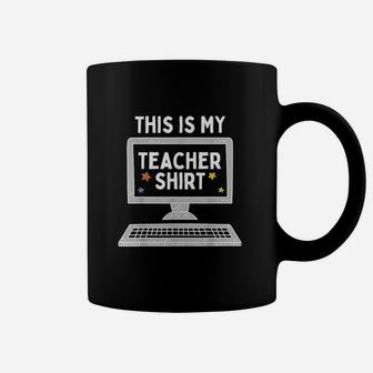 This Is My Teacher Virtual Learning Back To School Coffee Mug - Seseable