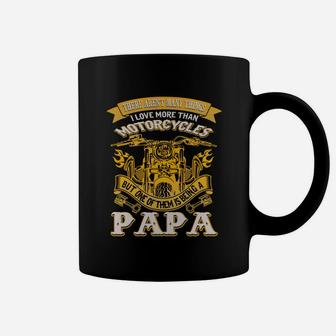 This Papa Loves Motorcycles, best christmas gifts for dad Coffee Mug - Seseable