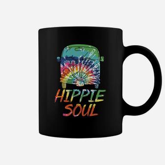Tie Dye Hippie Van Peace Symbol Gift Lovers Coffee Mug - Seseable