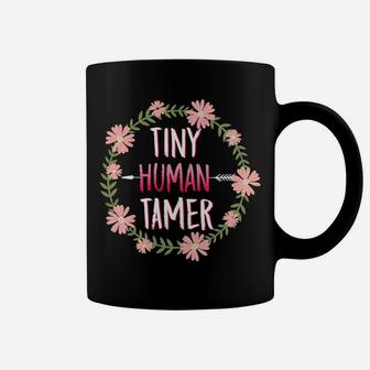 Tiny Human Tamer Funny Gift For Mom And Teacher Coffee Mug - Seseable