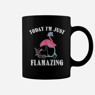Today I Am Just Flamazing Flamingo Cycling Funny Coffee Mug - Seseable
