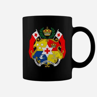 Tonga Coat Of Arms T Shirt National Tongan Emblem Tee Coffee Mug - Seseable
