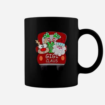 Top Gigi Claus Santa Car Christmas Funny Gigi Gift For Mom Women Shirt Coffee Mug - Seseable