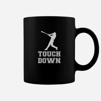 Touch Down Funny Mocking Baseball Player Football Sporting Coffee Mug - Seseable