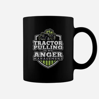 Tractor Pulling Is My Anger Management Funny Tractor Coffee Mug - Seseable