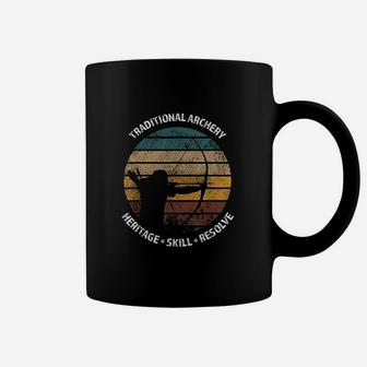 Traditional Archery Vintage Trad Bow Archers Coffee Mug | Seseable UK