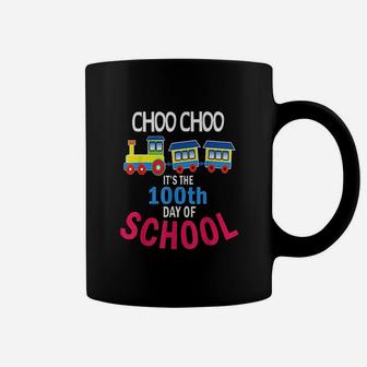 Train 100 Days Of Kindergarten School Student Teacher Coffee Mug - Seseable