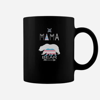Transgender Mama Bear For Moms Of A Trans Child Coffee Mug - Seseable