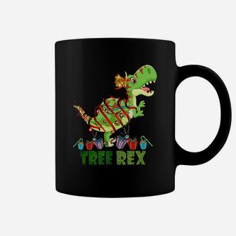 Tree Rex Christmas T Rex Dinosaur Tshirt Coffee Mug - Seseable