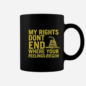 Trenz Company Rights Dont End Where Feelings Begin 2nd Amendment Coffee Mug - Seseable
